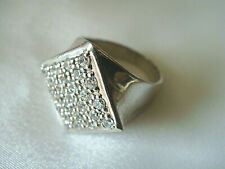 Bague argent 925 rhodié et