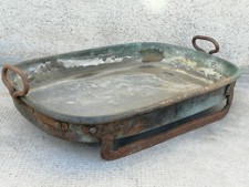 Ancien plat cuisson cuivre fer