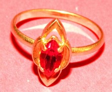 jolie bague en plaqué or vintage