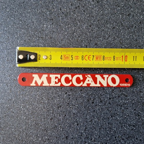 Meccano 1960 plaque - , metal
