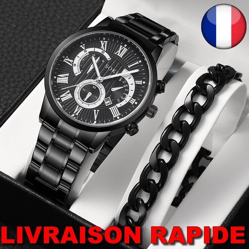 Montre gourmette mode acier - montre,
