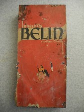ancienne grande boîte biscuits Belin old french box publicité advertising kekbox