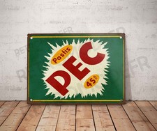 Plaque métal vintage Pec