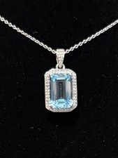 5.85 ct Genuine Blue Topaz and