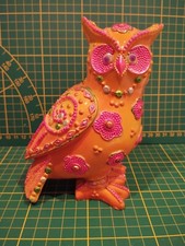 Statuette Chouette Multicolore