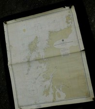 TRES BELLE ANCIENNE CARTE MARINE ECOSSE - MARINE ALLEMAGNE K.M. -  à voir !!!