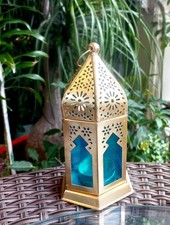 Bougeoir en verre suspendu de