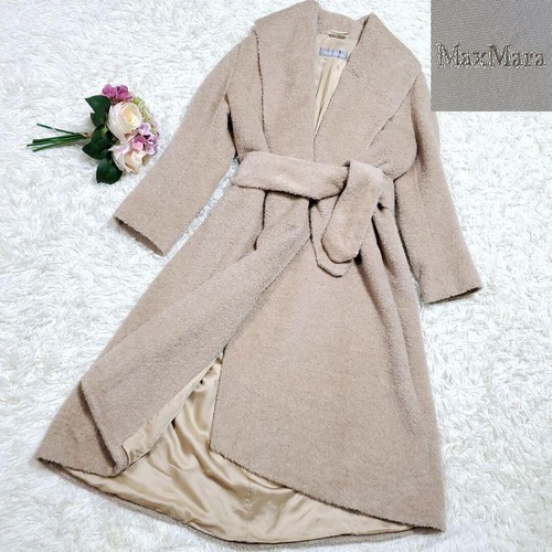 Manteau long ceinturé - , en