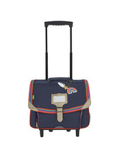 Cartable Trolley Tann's Leila Ref 60786/65740 Bleu 38*29*15 cm neuf