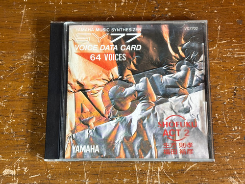 Yamaha sy77 voice data card - voice,