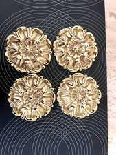 4 rosaces laiton bronze massif  ferronnerie escalier lit miroir mobilier autre