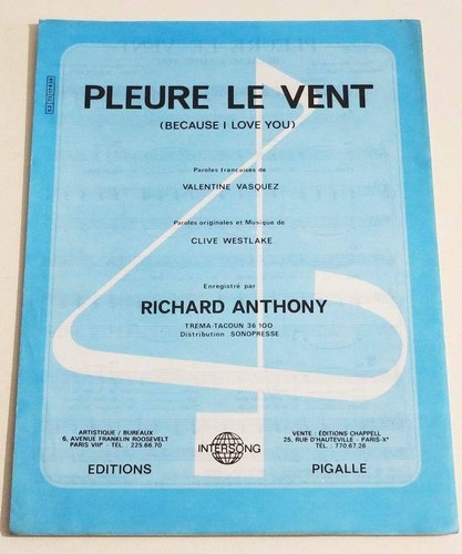 Partition vintage sheet music