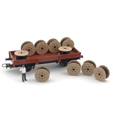 HO Lot 10 Tourets, 1/87 H0 Modélisme Diorama Maquette Chantier Marchandises Fret