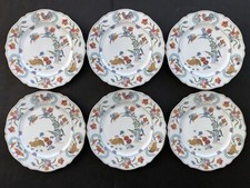 6 sublimes GRANDES ASSIETTES PORCELAINE HAVILAND LIMOGES modèle AUX CAILLES