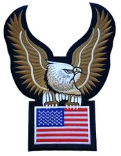 Backpatche aigle USA dossard écusson patche dorsal patch grand thermocollant