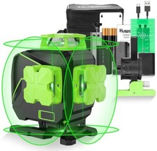 Huepar Niveau Laser Auto-nivellement 16 Lignes 4x360°Laser de Lignes Croisées