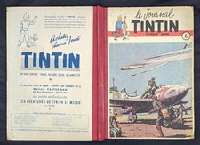 Recueil journal Tintin n°6 Edition originale France Hergé Dargaud EO BD