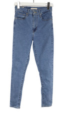 LEVI'S Jeans Super Skinny Femme W28 Bleu Taille Haute Stretch Zip Fly