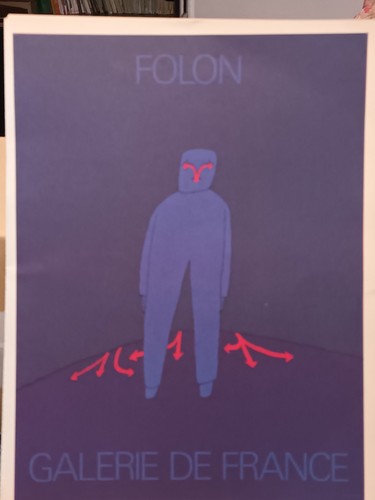 Reproduction affiche folon - reproduction,