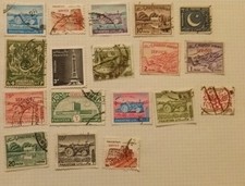 timbres Pakistan, lot de 18 oblitérés différents