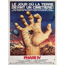PHASE IV French Movie Poster  - 15x21 in. - 1974 - Saul Bass, Nigel Davenport