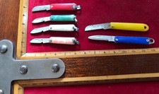 LOT 6X couteau ancien mini miniature rare antique french knife coltello messer