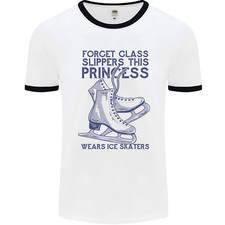 Ce T-Shirt Ringer Pour Homme Avec Patins À Glace De La Princesse