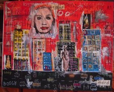 Huile sur toile de Benjamin Spark 2005 40F 100cm *81cm