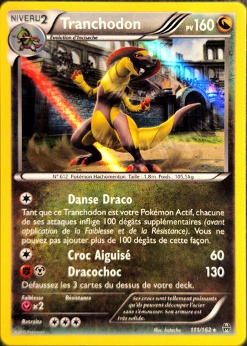 Carte pokemon tranchodon - carte,