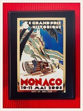 Plaque Émaillée 6eme Grand Prix Historique Monaco 2008 / série limitée numérotée