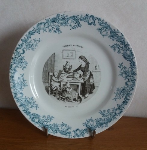 Assiette ancienne xixième - assiette,