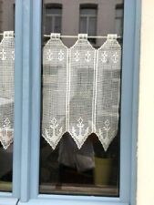  🌷rideaux réalisés au crochet en coton écru modèle **la marine**50 cm /37 cm 🌺