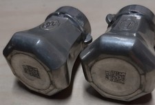 Salière et poivrière en étain – Étain du Manoir Paris – Vintage années 70