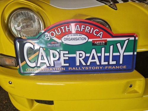 Plaque rallye cape rally - plaque,