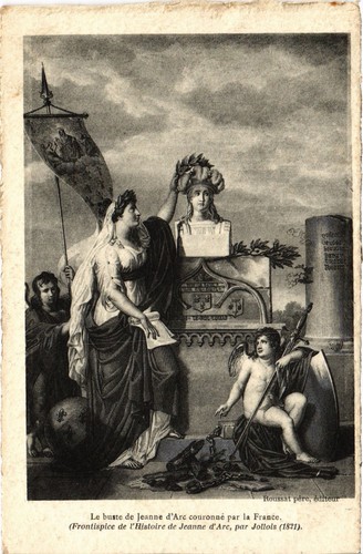 Cpa buste jeanne - jeanne, d'arc