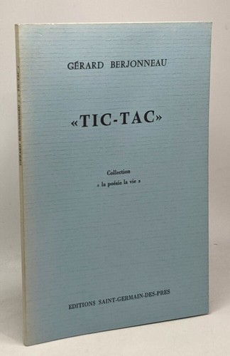 Tic tac coll la poésie - la,