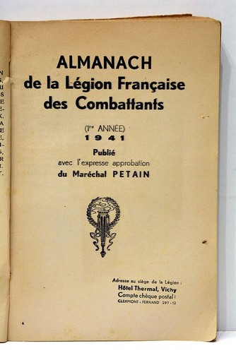 Almanach légion - almanach, de