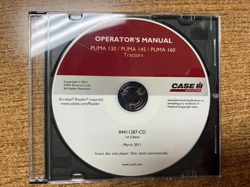 Case operators manual for - case,