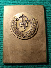 Plaque Médaille en Bronze – École du Ski Français – Médaille d’Honneur 1970-80