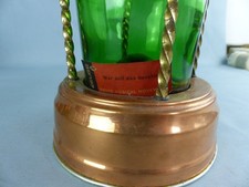 Ancienne bouteille musicale , mouvement Suisse REUGE , cuivre  Made in Germany 4