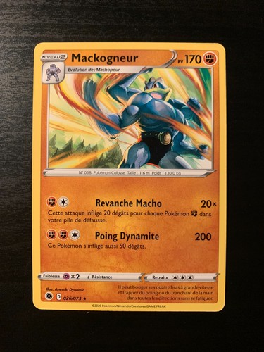 Carte pokémon rare mackogneur - pokémon,