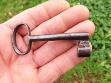 76mm Ancienne Clé a canon creux,XVII,Clef creuse,Forgé,Cadenas,Serrure de Meuble