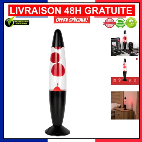 Lampe chevet rétro rouge - lampe,