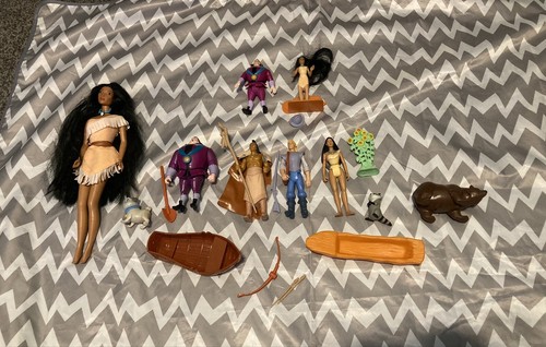 Pocahontas doll and figurines - doll,