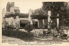 PARIS Expo Coloniale 1931 L'Oasis Bière Masse Meurisse près Pavillon Algérie Lac