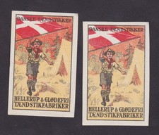 Ancienne  étiquette Allumettes Danemark  BN231225 Scout Tente Drapeau