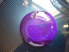 Pendentif rond en agate Violet