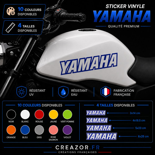 Lot stickers logo yamaha - 2,