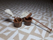 SYLVANIAN FAMILY 90's COLLECTOR - Deux seaux, deux balais (issus de La péniche)