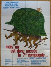 MAIS OÙ EST DONC PASSEE LA 7EME COMPAGNIE 1973 Affiche Originale Mod.  A 120x160